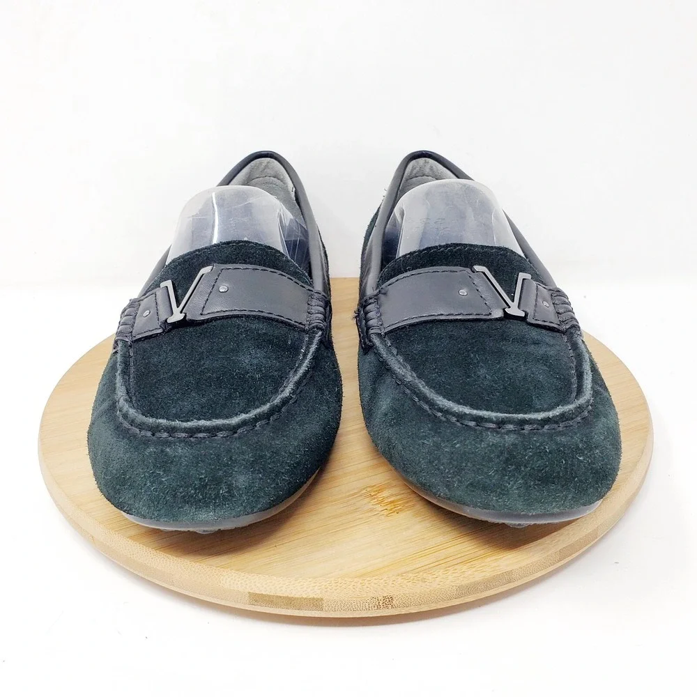 Vionic Hilo Loafer Womens 7 Flats Black Suede Leather Slip‎ On Shoes Honor